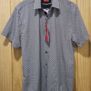 Stylish Black and White Geometric Shirt